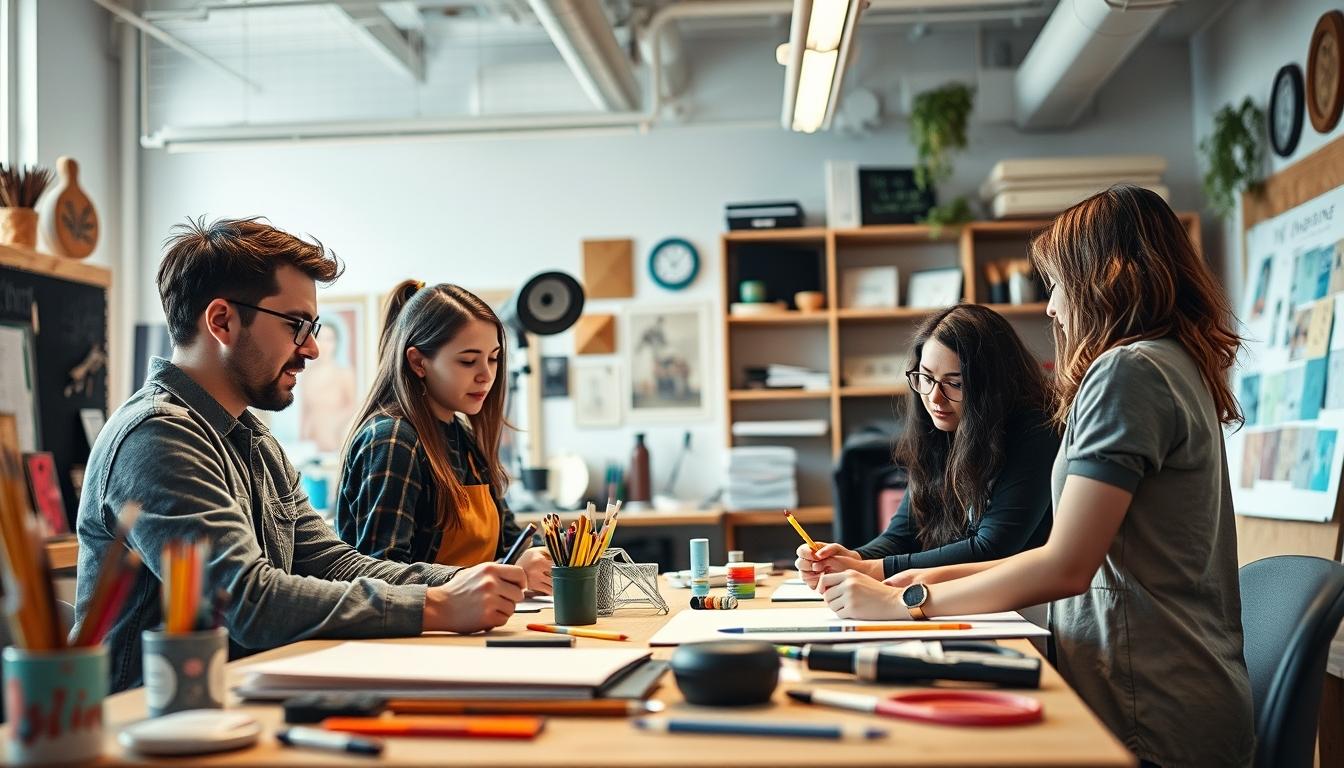 Student developing practical and academic skills